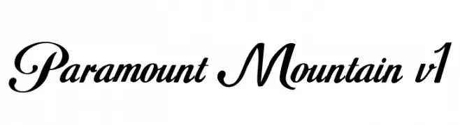 Paramount Mountain v1  नि: शुल्क फ़ॉन्ट्स डाउनलोड