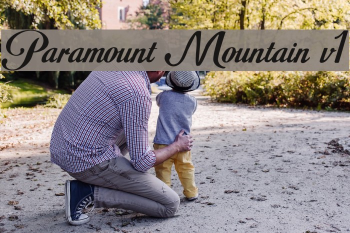 Paramount Mountain v1 Font examples