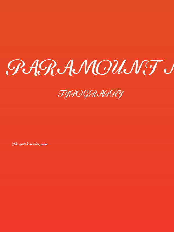 Paramount Mountain v2 Poster