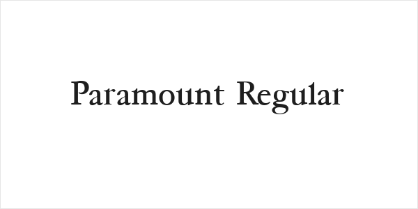 Paramount Regular Logo