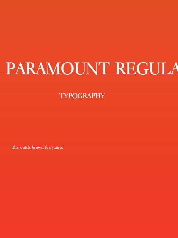 Paramount Regular Poster