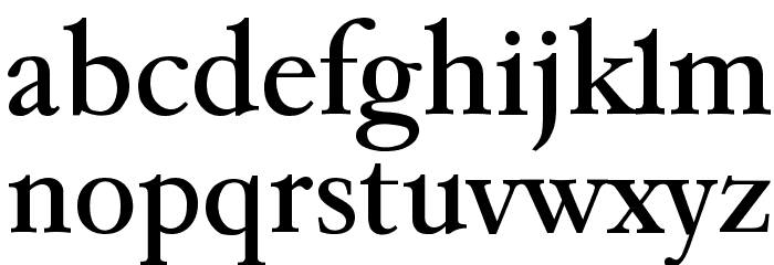 Paramount Regular Font LOWERCASE