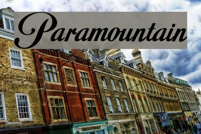 Paramountain Font examples