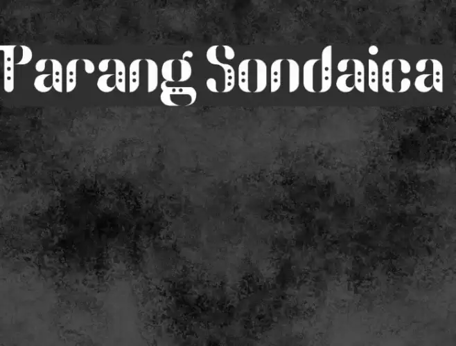 Parang Sondaica Font examples