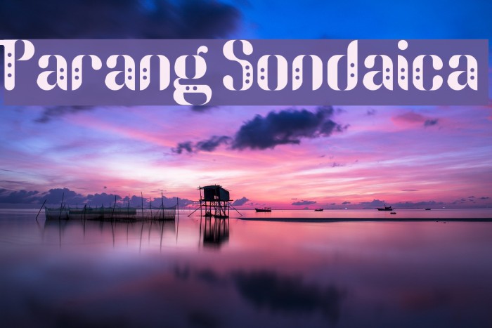 Parang Sondaica Example 2