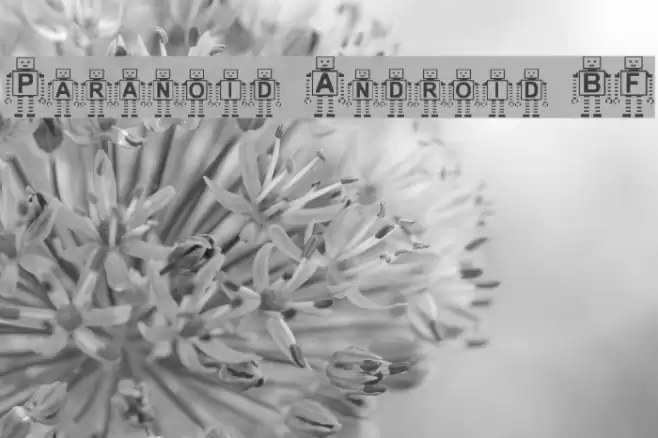Paranoid Android BF Font examples