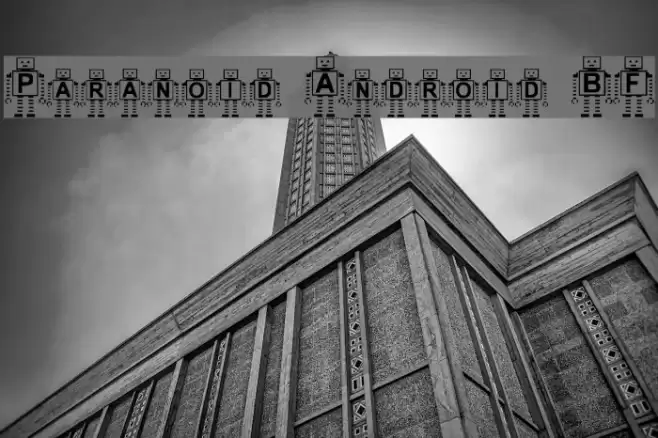 Paranoid Android BF Font examples