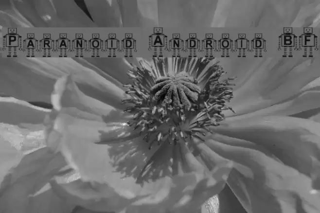 Paranoid Android BF Font examples