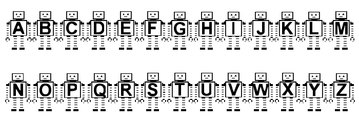 Paranoid Android BF Font LOWERCASE