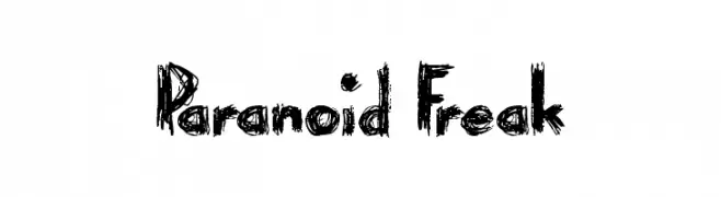 Paranoid Freak  Fuentes Gratis Descargar