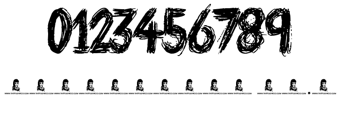 Paranoid Freak Font OTHER CHARS