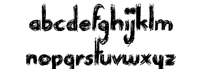 Paranoid Freak Font LOWERCASE