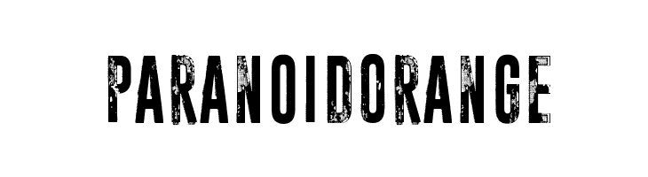 Paranoid Orange Font