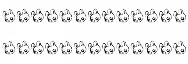 Paranoid Rabbit フォント 大文字