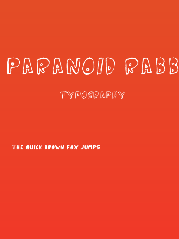 Paranoid Rabbit Poster