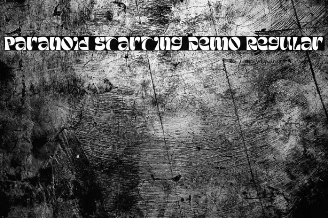 Paranoid Starting Demo Regular Font examples
