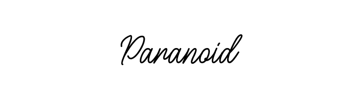 Paranoid  नि: शुल्क फ़ॉन्ट्स डाउनलोड