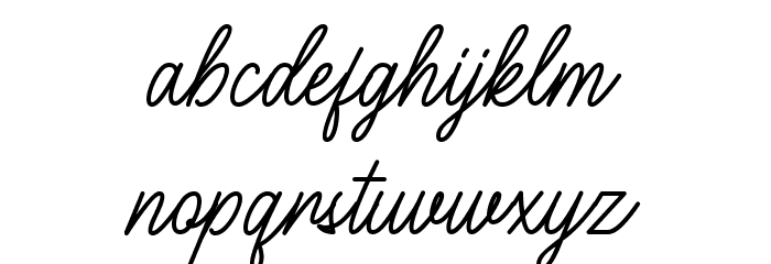 Paranoid Font LOWERCASE