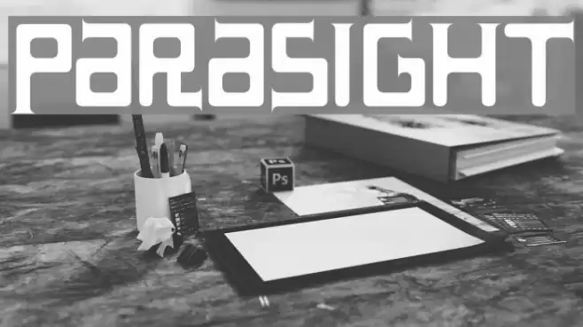 Parasight Font examples