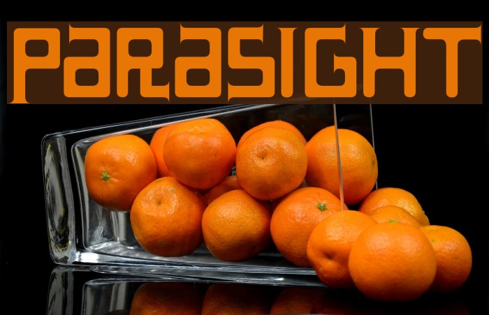 Parasight Font examples