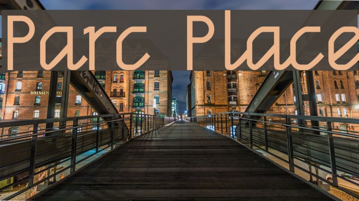 Parc Place Font examples