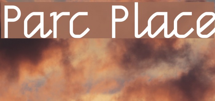 Parc Place Font examples