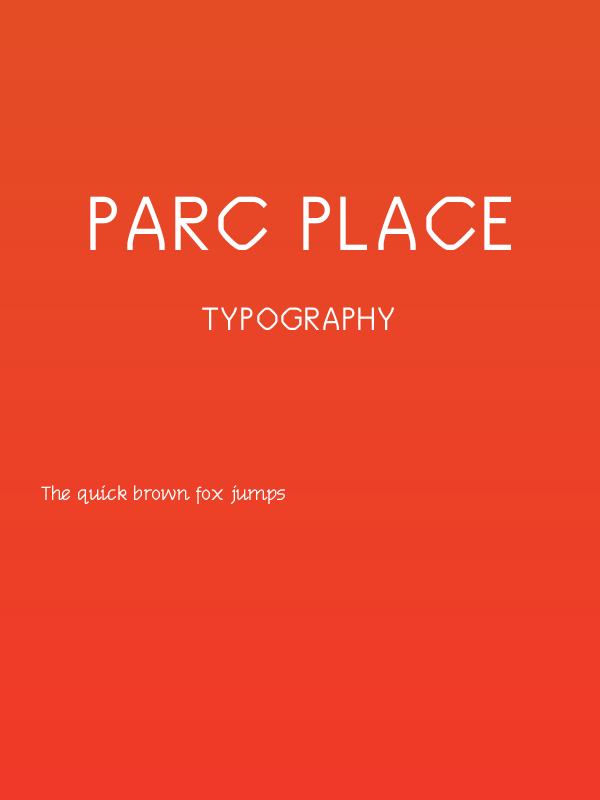 Parc Place Poster
