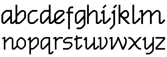 Parc Place Font LOWERCASE