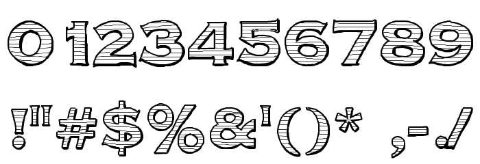 Parcel Font OTHER CHARS