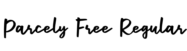 Parcely Free Regular  font caratteri gratis