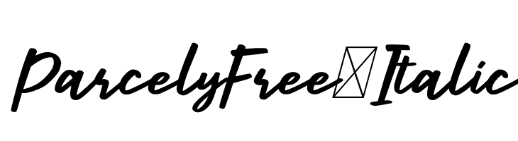 ParcelyFree-Italic  नि: शुल्क फ़ॉन्ट्स डाउनलोड