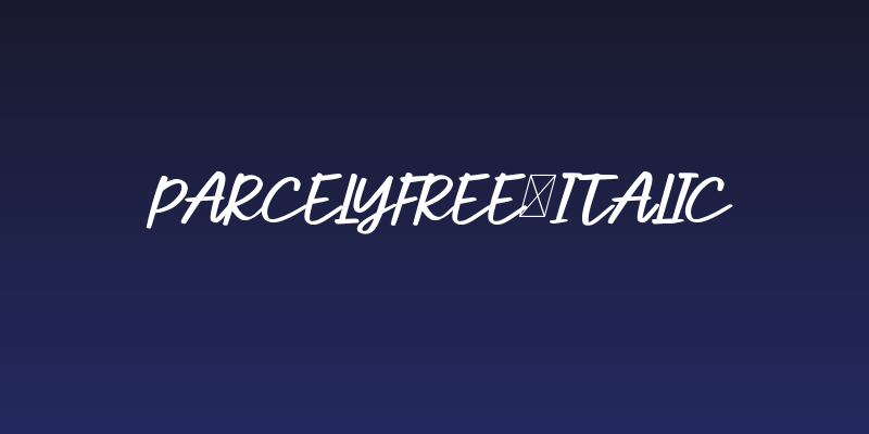 ParcelyFree-Italic Social Header