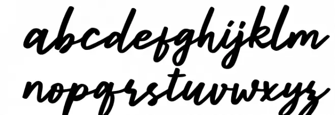 ParcelyFree-Italic 字体 小写