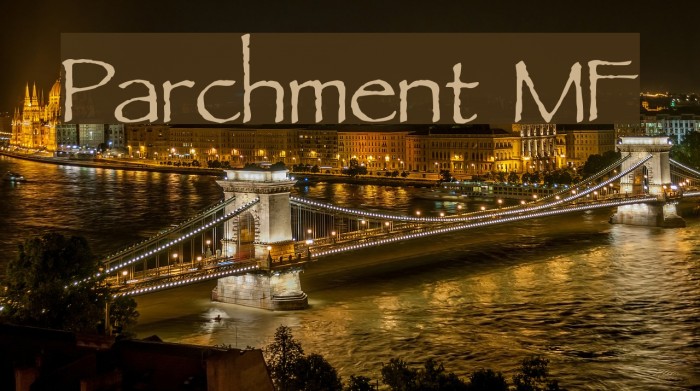 Parchment MF Font examples