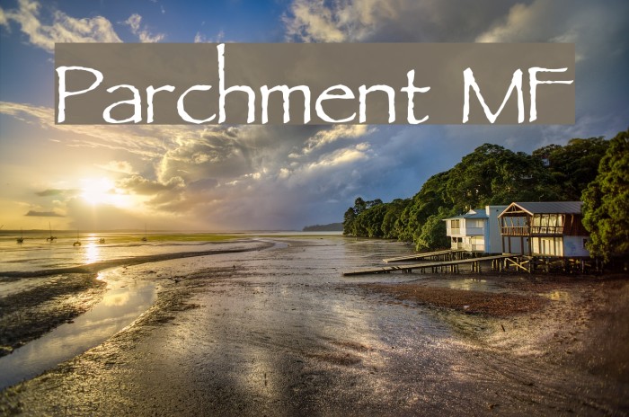 Parchment MF Font examples