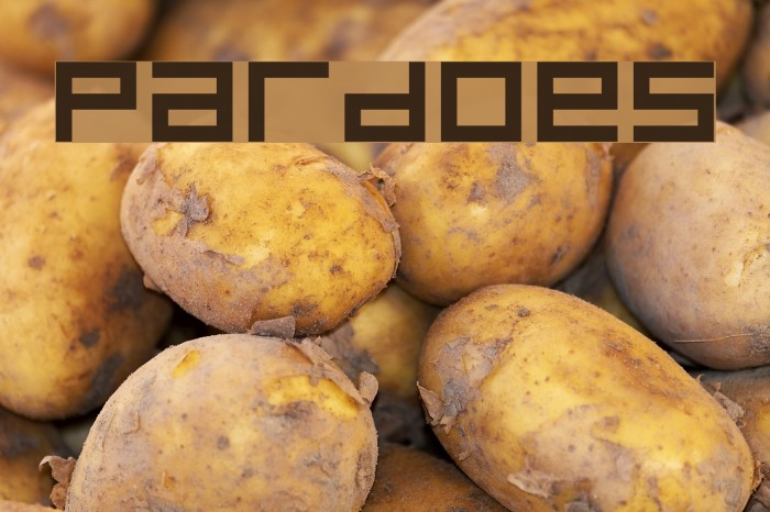 Pardoes Font examples