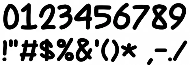 ParendaPopComic Font OTHER CHARS