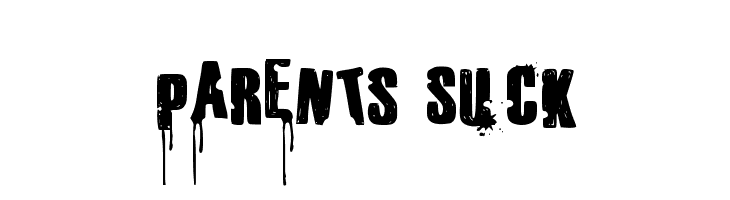 Parents Suck  免费字体下载