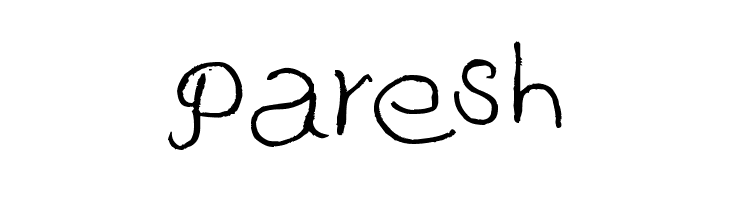 Paresh  Скачать бесплатные шрифты