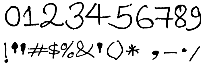 Paresh Font OTHER CHARS