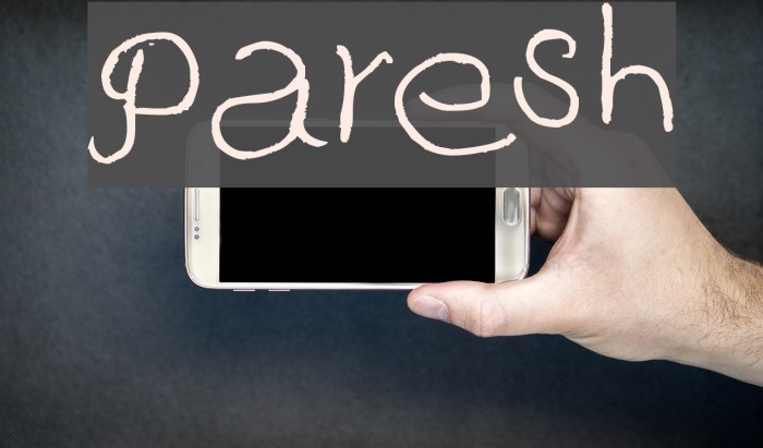 Paresh Font examples