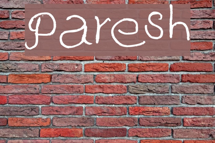Paresh Font examples
