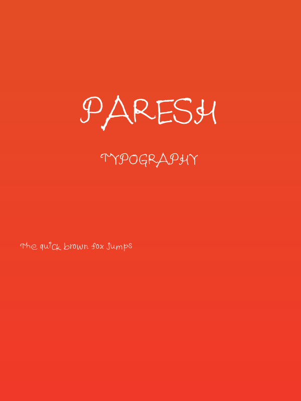 Paresh Poster