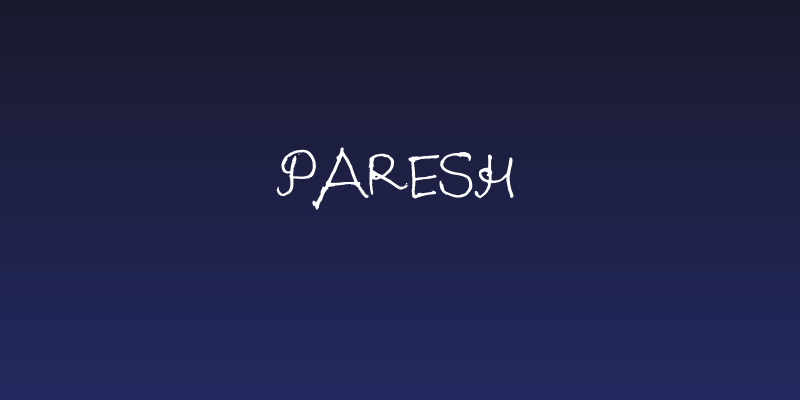 Paresh Social Header