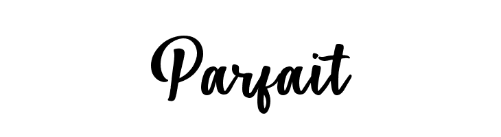 Parfait  font caratteri gratis