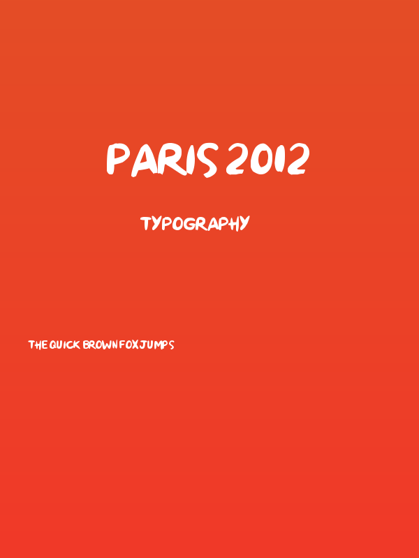 Paris 2012 Poster