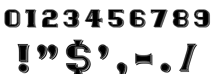 Paris Filled Regular Font OTHER CHARS