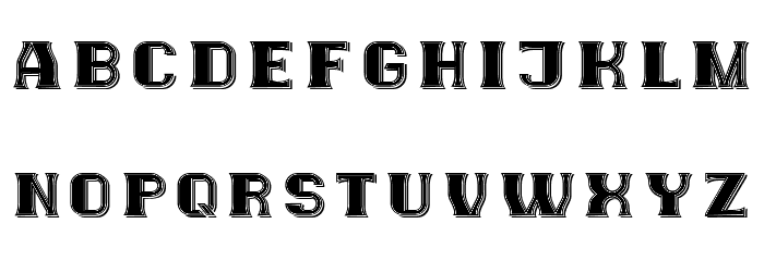 Paris Filled Regular Font LOWERCASE