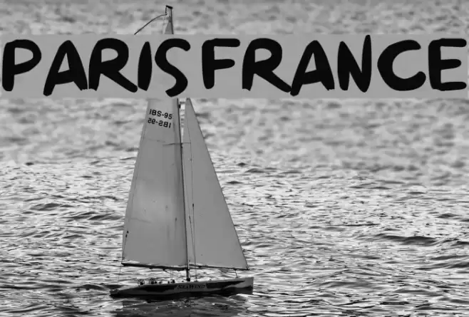 Paris France Font examples