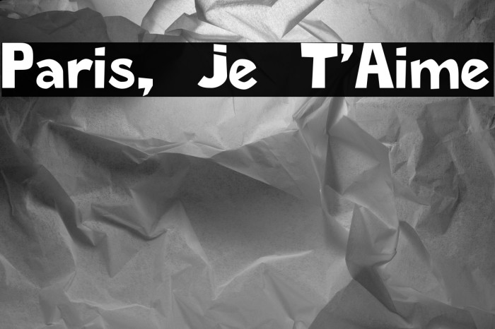 Paris, Je T'Aime Example 1